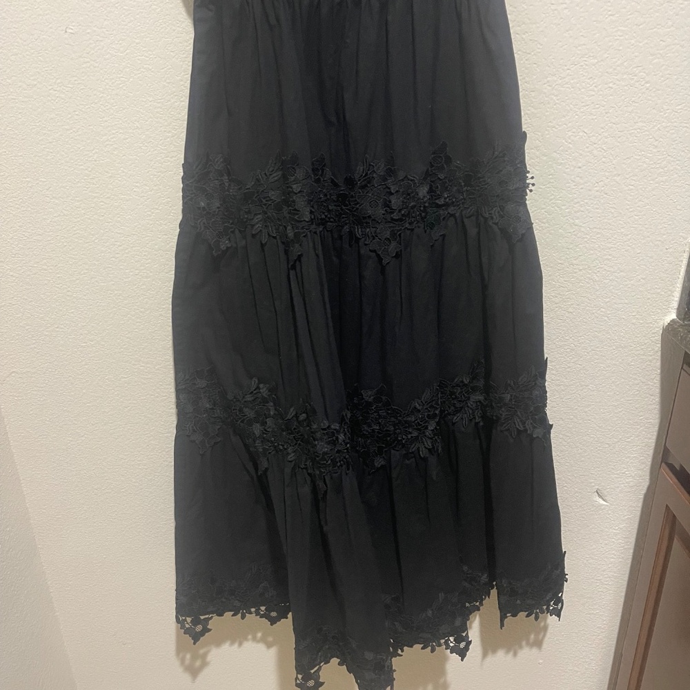 Jason Wu Lace Tiered Cotton Eyelet Midi Dress – Size L (Retail $410) - Picture 14 of 15
